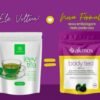 2 Body Tea Akmos Chá Laxativo novo leev tea